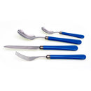 Servizio Set di Posate 24 Pezzi in Acciaio Inox Rivadossi Sandro Giulietta Blu