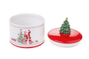 Barattolo Natalizio Contenitore Ø 15 cm in Ceramica