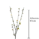 Set 8 Pesco Artificiale con 4 Diramazioni Altezza 85 cm 