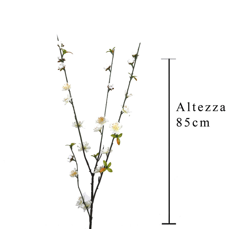 Set 8 Pesco Artificiale con 4 Diramazioni Altezza 85 cm 