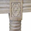 Panca Margi in Velluto Taupe 125x45x48 h cm in Legno Marrone