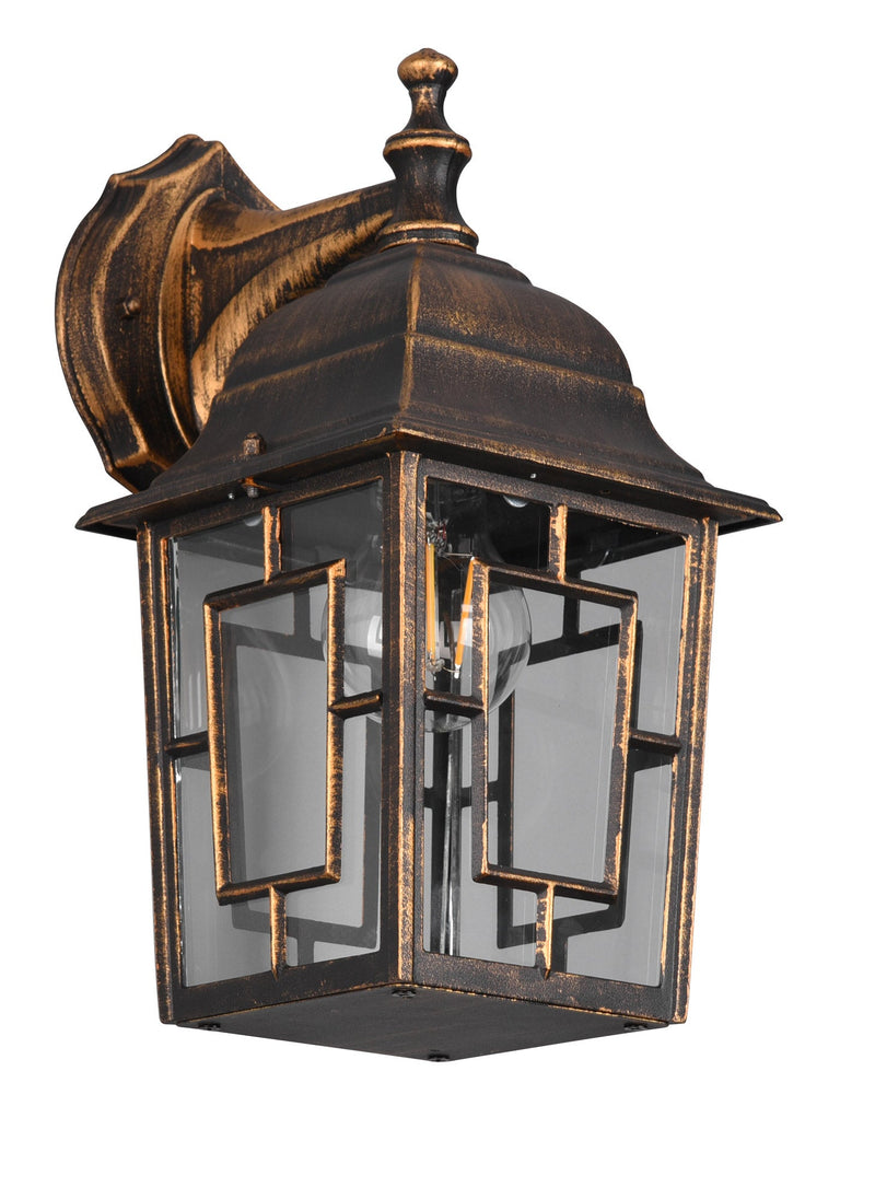 Applique da Esterno Attacco E27 in Alluminio Ruggine 