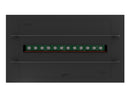 Camino a Vapore Elettrico da Incasso 70x48,5x33 cm Invapo con LED RGB Nero