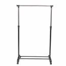 Stender Appendiabiti Singolo 88x43x170 cm in Metallo e Plastica Nero