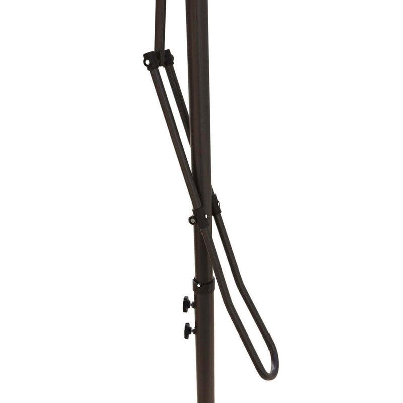 Ombrellone da Giardino Zenith Decentrato Ø3 m in Acciaio Tortora