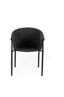 Set 2 Sedie 58x56xH79 cm in Tessuto Nari Grigio Scuro