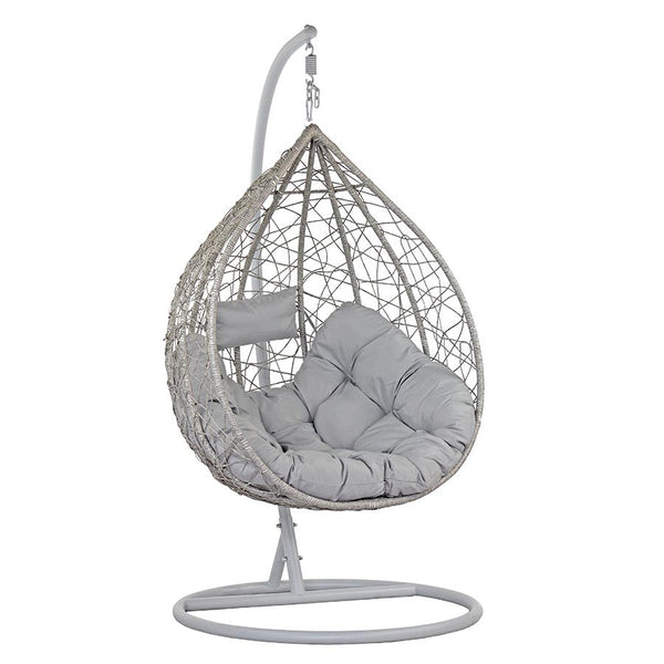 Dondolo Pensile da Giardino con cuscino Ø108x198 cm Amirantes grigio acquista