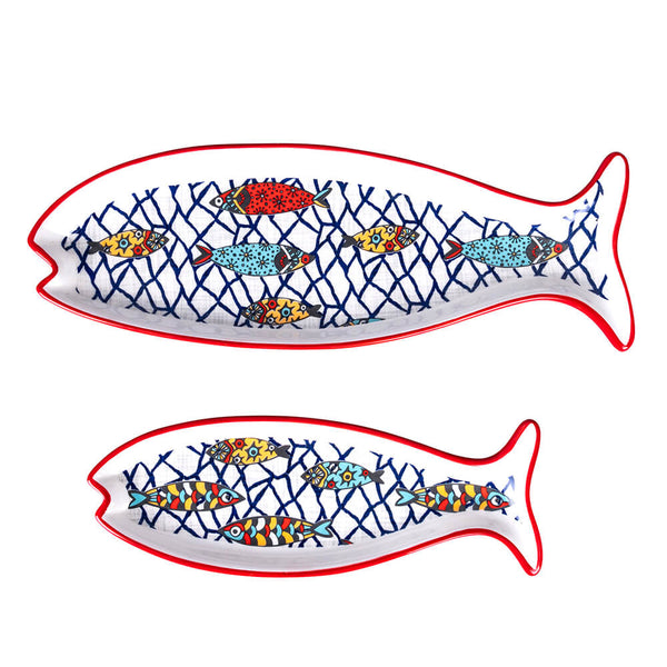 online Set 2 Vassoi con Decoro Pesci in Hard Dolomite VdE Tivoli 1996 Los Cabos