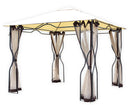 Gazebo da Giardino in Acciaio con Zanzariera 3x3m Colorado