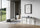 Consolle Allungabile 90-300x40x77 cm in Nobilitato Bianco