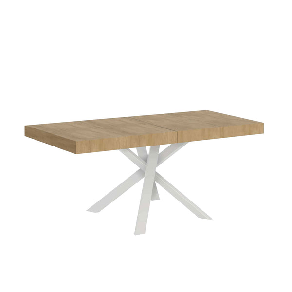 sconto Tavolo Allungabile 90/194x90x77 cm Clerk Premium Quercia Natura