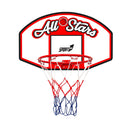 Canestro da Basket 90x60 cm in Metallo Regolamentare All Stars Bianco Rosso
