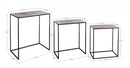 Set 3 Tavolini Rettangolari Tahir