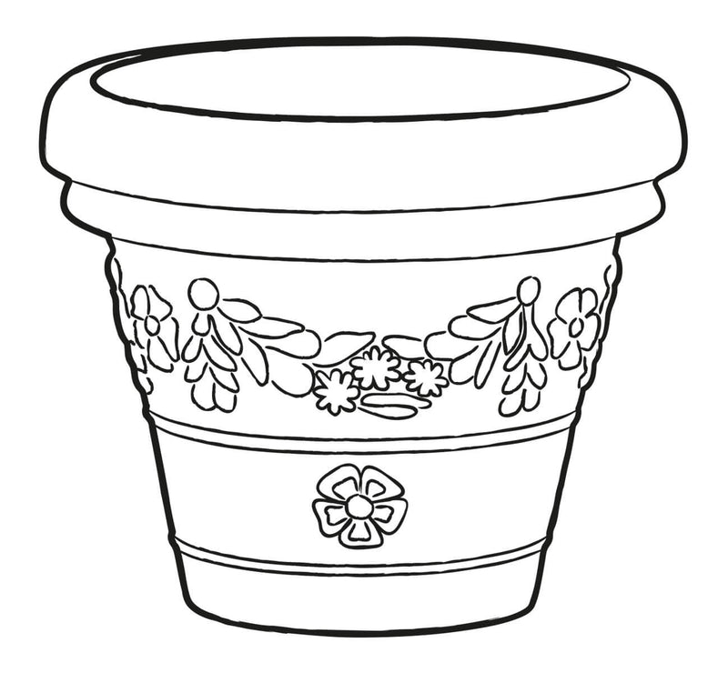 Vaso in Resina Tulli Festonato Classic Anticato Varie Misure