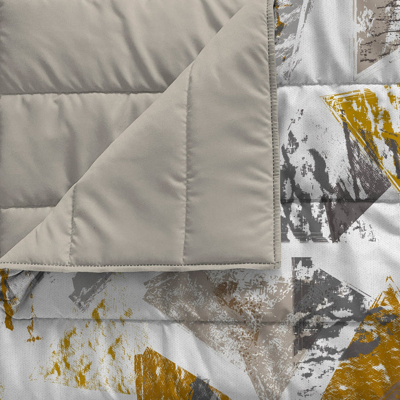 Trapuntino Estivo 100gr con Stampa in Microfibra Urban Giallo Varie Misure