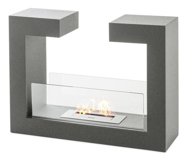 Camino a Bioetanolo da Pavimento 78x25x58 cm Grigio