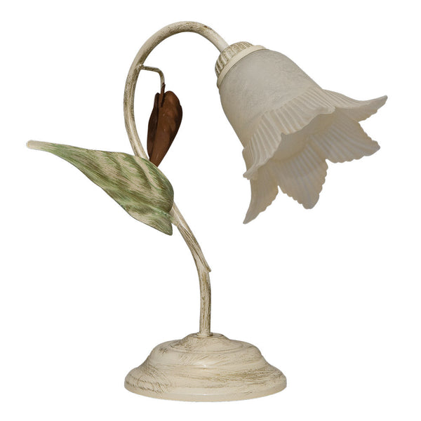 sconto Lampe 1xE14 Antik Struktur Glas Strohhalm E-Energy Arianna