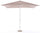 3x2m Gartenschirm aus Aluminium und grauem Gartenpolyester