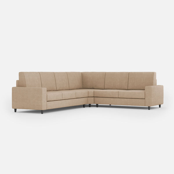Divano Angolare 6 Posti 286x246x85 cm Sakar in Tessuto Beige online