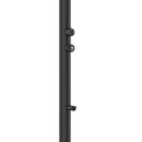 Doccia da Giardino ad Acqua Fredda in Alluminio Temporizzata con Lavapiedi Sined Luna Timer P Nero 