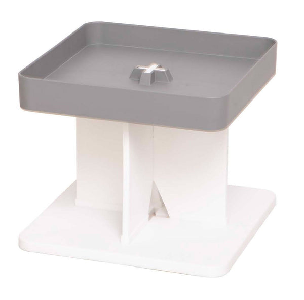 Tavolino Moderno 40x40x33,5 cm in Polipropilene Rigido Grigio sconto
