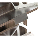 Scarpiera 3 ante 63x115x24 cm in Legno Melaminico Noce