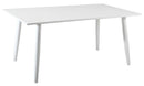 Tavolo da Giardino 160x90x74 cm in Alluminio Vorghini Trapani Bianco