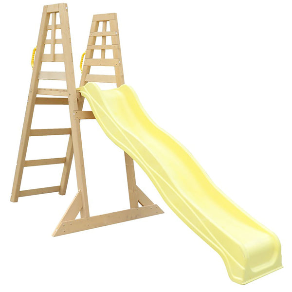 Scivolo da Giardino 262x60x183cm Certificato Fsc in Legno Giallo prezzo