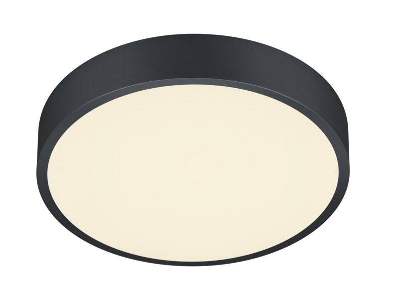 Plafoniera da Interno a LED in Metallo Nero Opaco