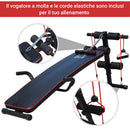 Panca Fitness per Addominali Inclinata Multifunzione Regolabile 