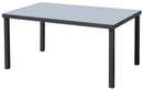 Tavolo Rettangolare da Giardino 150x90cm in Alluminio Vorghini Empoli Antracite