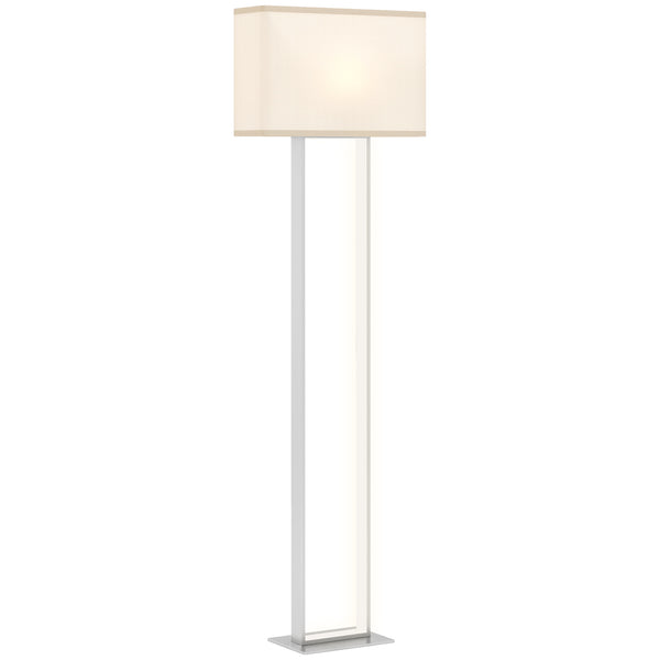 Lampada da Terra Alta 150 cm con 3 Modalità di Luce Interruttore a Pedale Paralume Effetto Lino Bianco acquista