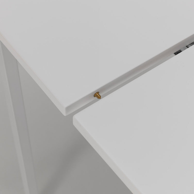 Consolle Allungabile 45/180x90x75 cm in MDF TFT Mahuva Bianco Opaco