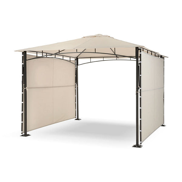 Gartenpavillon 3x3m Polyurethan-Leinwand 2 Überdachungen mit Gasverschluss und Belüftung Taddei Razzaq Duo Beige acquista