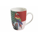 Set 6 Tazzine da Caffè Ø6x7 cm in Bone China VdE Tivoli 1996 Parrot Groove