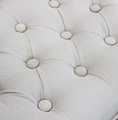 Panca Misty in Tessuto 110x36x47 h cm in Legno Beige