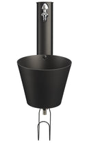 Fontana a Parete da Giardino con doppio Rubinetto Belfer 42/PRS Antracite