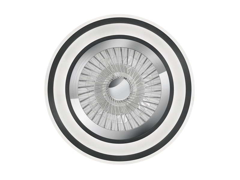 Plafoniera Ventilatore da Interno a led in PLASTICA Nero Opaco