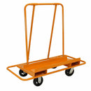 Trolley per Trasporto Cartongesso Pannelli Compensato e MDF Max 1000kg con Ruote in Acciaio Arancione