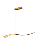 Lampada a Sospensione da Interno a LED in Metallo Oro