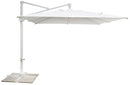 Ombrellone da Giardino Decentrato 3x3m in Alluminio e Poliestere Bianco