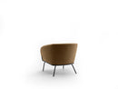 Poltrona da Salotto o da Camera Sherry 75x74x69 cm in Velluto Marrone