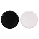 Set 4 Piatti Pizza Ø32x1 cm  in Ceramica VdE Tivoli 1996 Colours Bianco e Nero Satinato