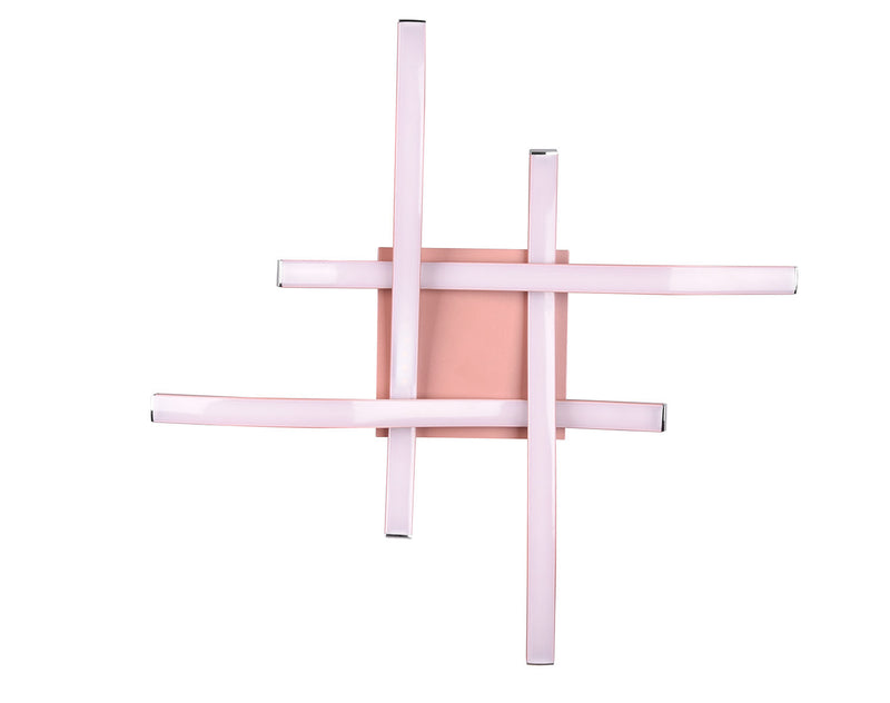 Plafoniera da Interno a LED SMD in Metallo Oro rosa