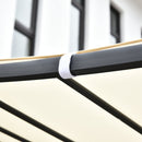 Pergola da Giardino 2.97x2.97m in Metallo Crema 