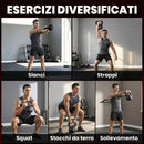 Kettlebell 14kg con Base Piatta e Impugnatura in Plastica e Sabbia Nero      