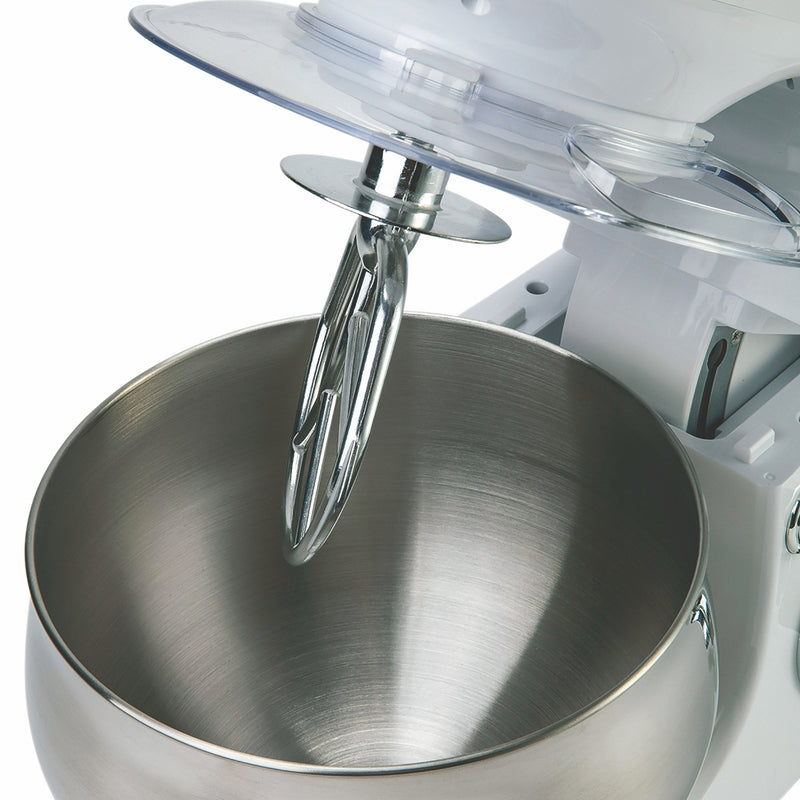 Impastatrice Planetaria 5 Litri 6 Velocità 1300W Ciotola in Acciaio Kooper Atena Bianca