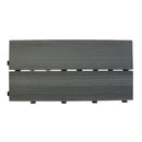 Set 14 Piastrelle Autobloccanti in Plastica Effetto Legno 37,7 x 18,6 cm da Interno o Esterno 