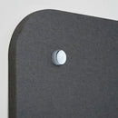 Pannello Fonoassorbente da Parete con Fori 70x70 cm Kit di 4 distanziali Coprivite Cromo Finitura Antracite    