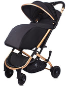 Passeggino Trolley Pieghevole per Bambini Barotti Primo XL Nero/Oro Rosa